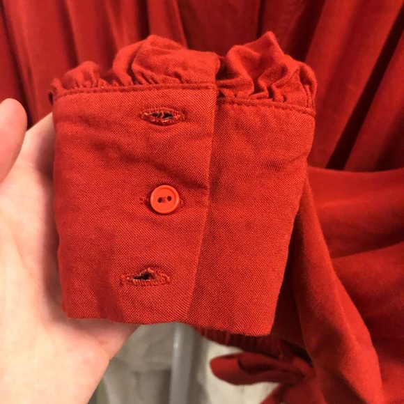 Deep orange cropped long sleeve - Picture 4 of 4